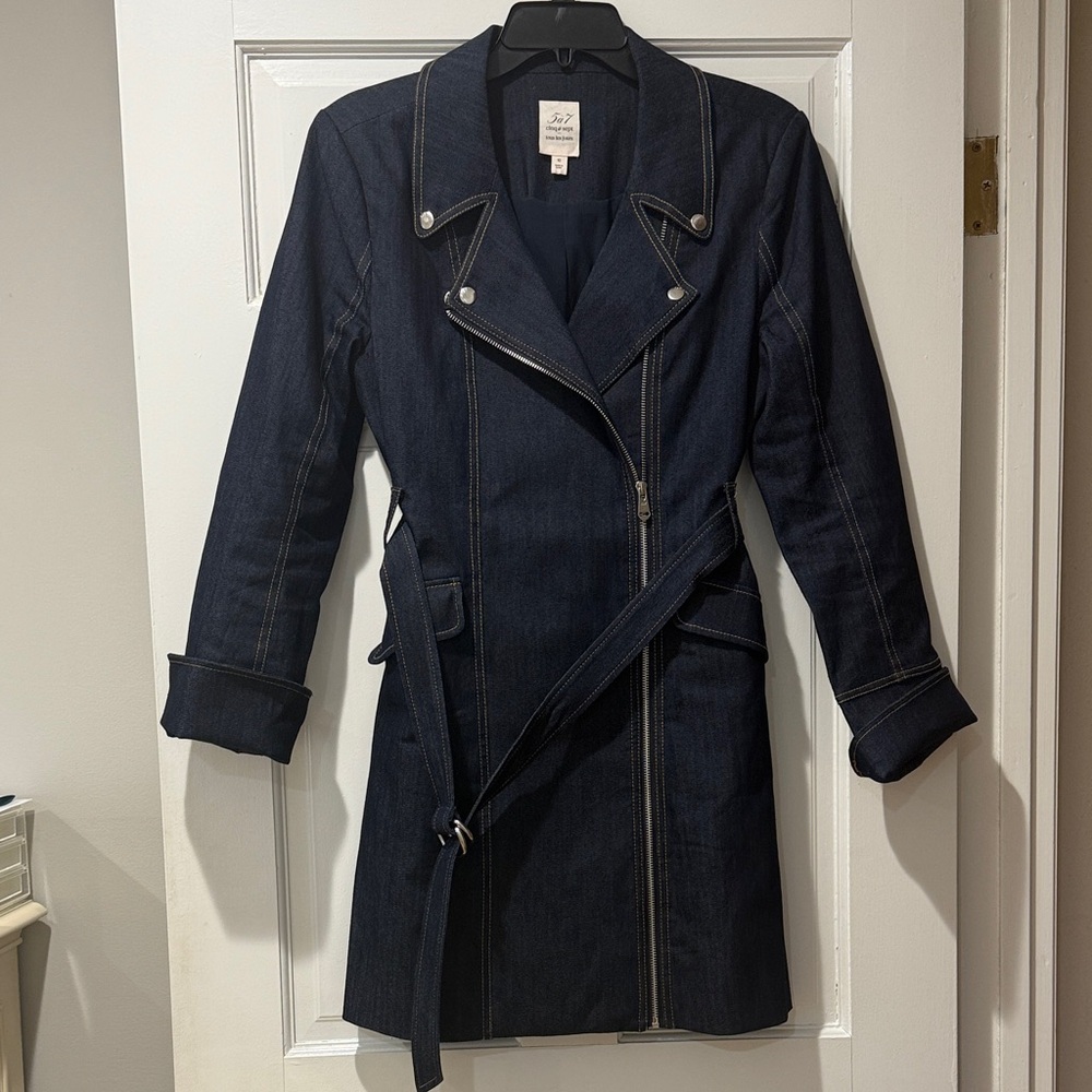 Cinq a Sept Dark Blue Denim Dress